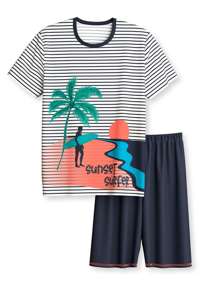 Calida Kids Surf Short pyjamas in pure organic cotton