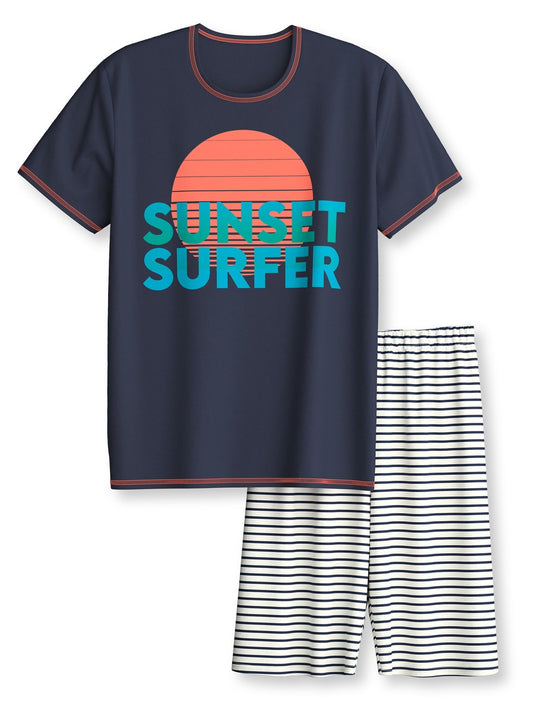 Calida Kids Surf Short pyjamas in pure organic cotton