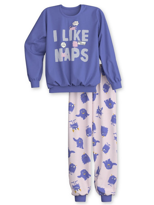 Calida Kids Monsters Pyjama with cuff