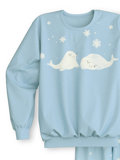 Calida Kids Snowflakes Pyjama with cuff
