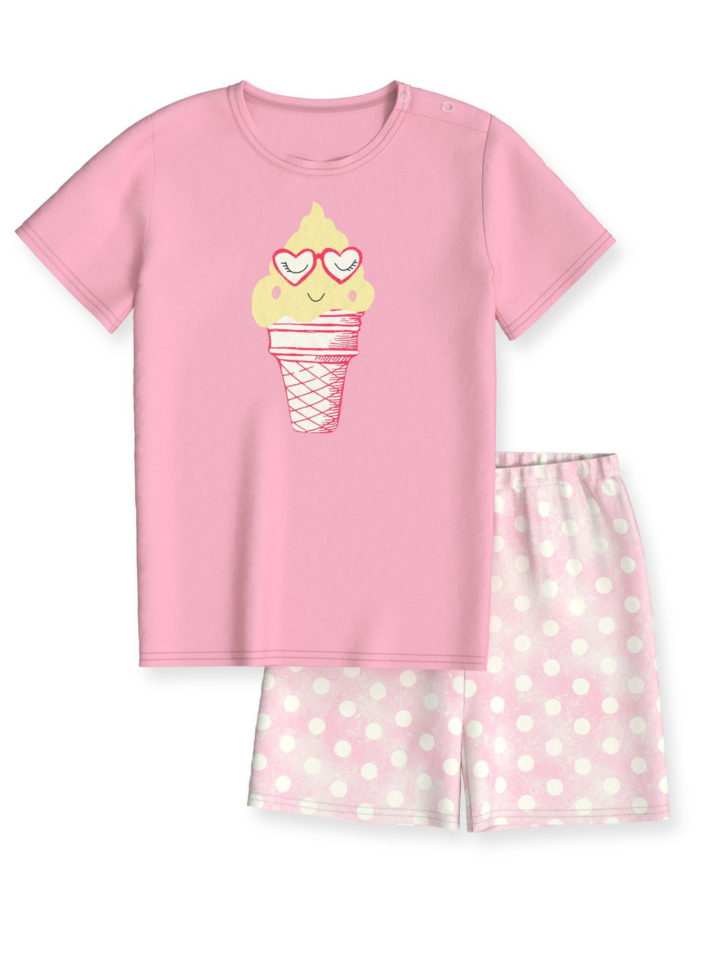 Calida Toddlers Soft Ice Short pyjamas in pure organic cotton