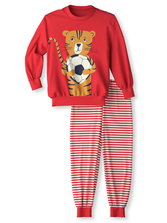 Calida Toddlers Soccer Pyjama à poignets en pur coton bio