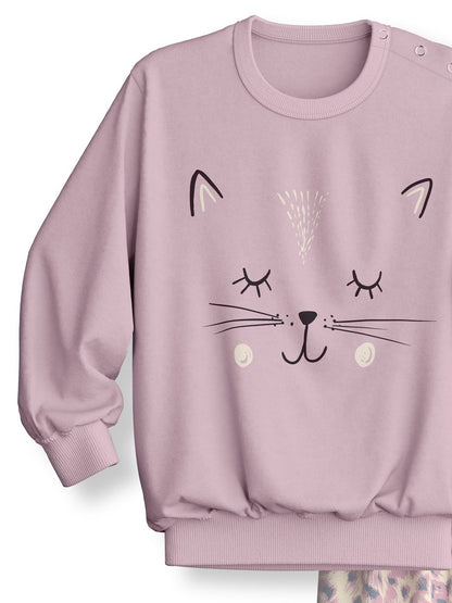 Pyjama with cuff Series Toddlers Cat