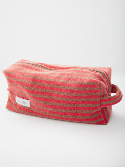 Calida Lounge Stripe Terry cloth cosmetic bag