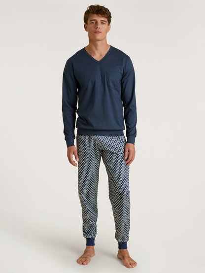 CALIDA RELAX IMPRINT 3 Pyjama avec bords élastiques