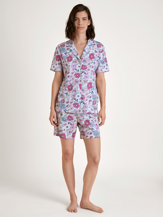 CALIDA SPRING FLOWER DREAMS Kurz-Pyjama, durchgeknöpft