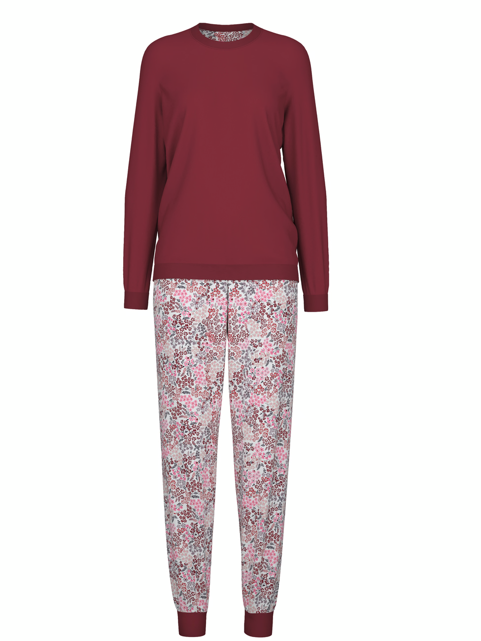CALIDA MIDNIGHT FLOWERS Pyjama avec bords élastiques
