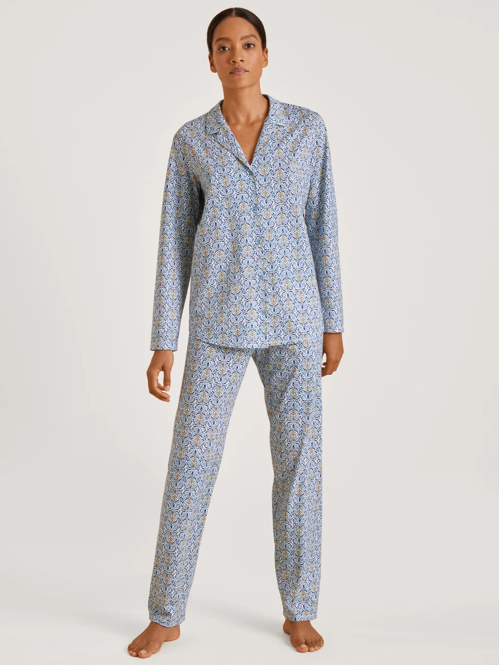 CALIDA ORNAMENT NIGHTS Pyjama, boutonné