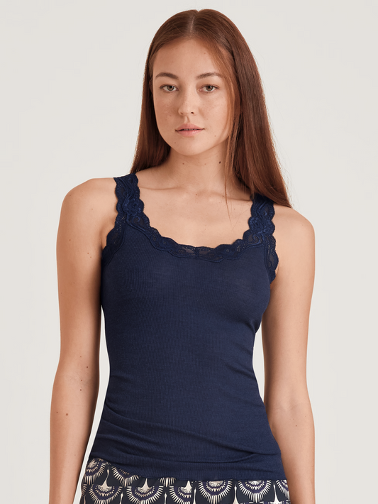 CALIDA RICHESSE LACE Tank-Top, Wolle & Seide