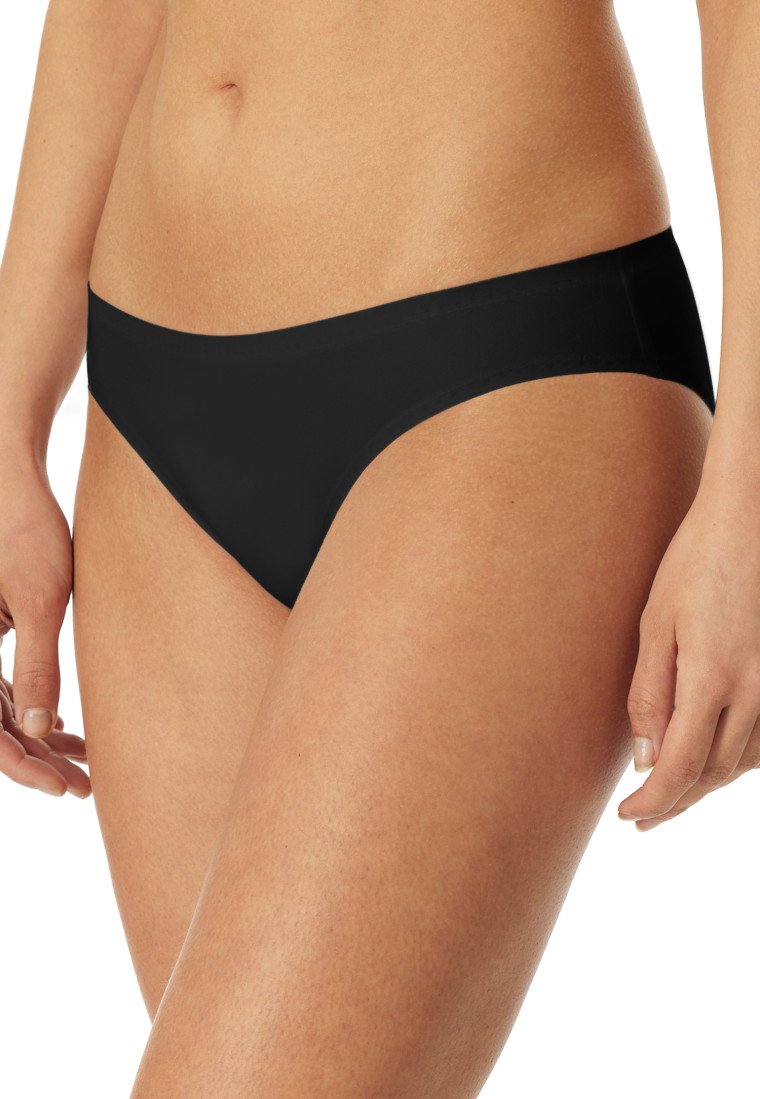166915-0 Schiesser Hip-Rio-Slip Microware black - Invisible Soft