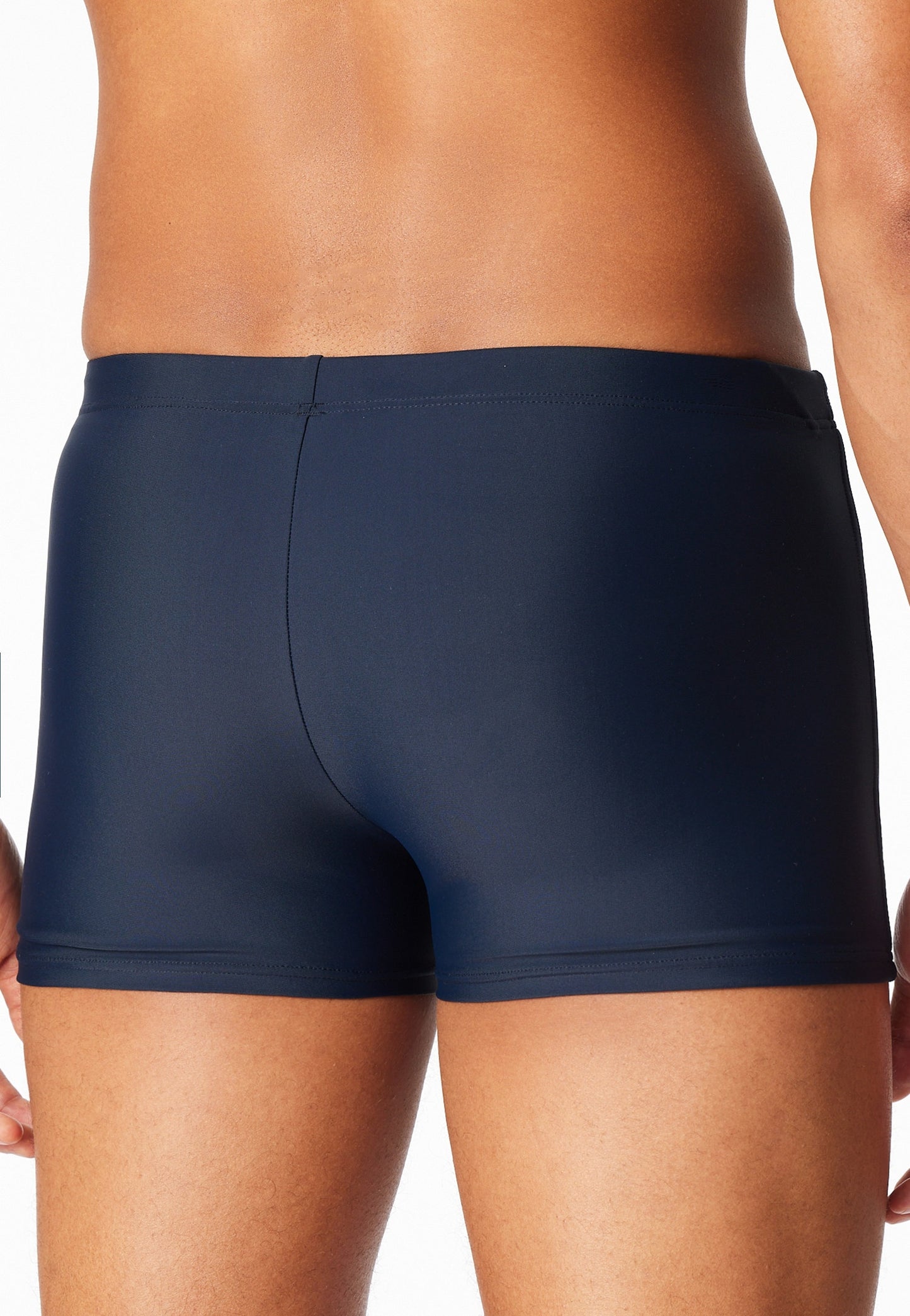 183428-0 Schiesser Swimming trunks with leg jersey key pocket black - Aqua