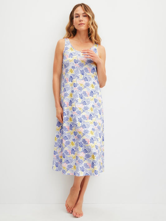 Calida Coastal Dreams Nightdress, length 125 cm