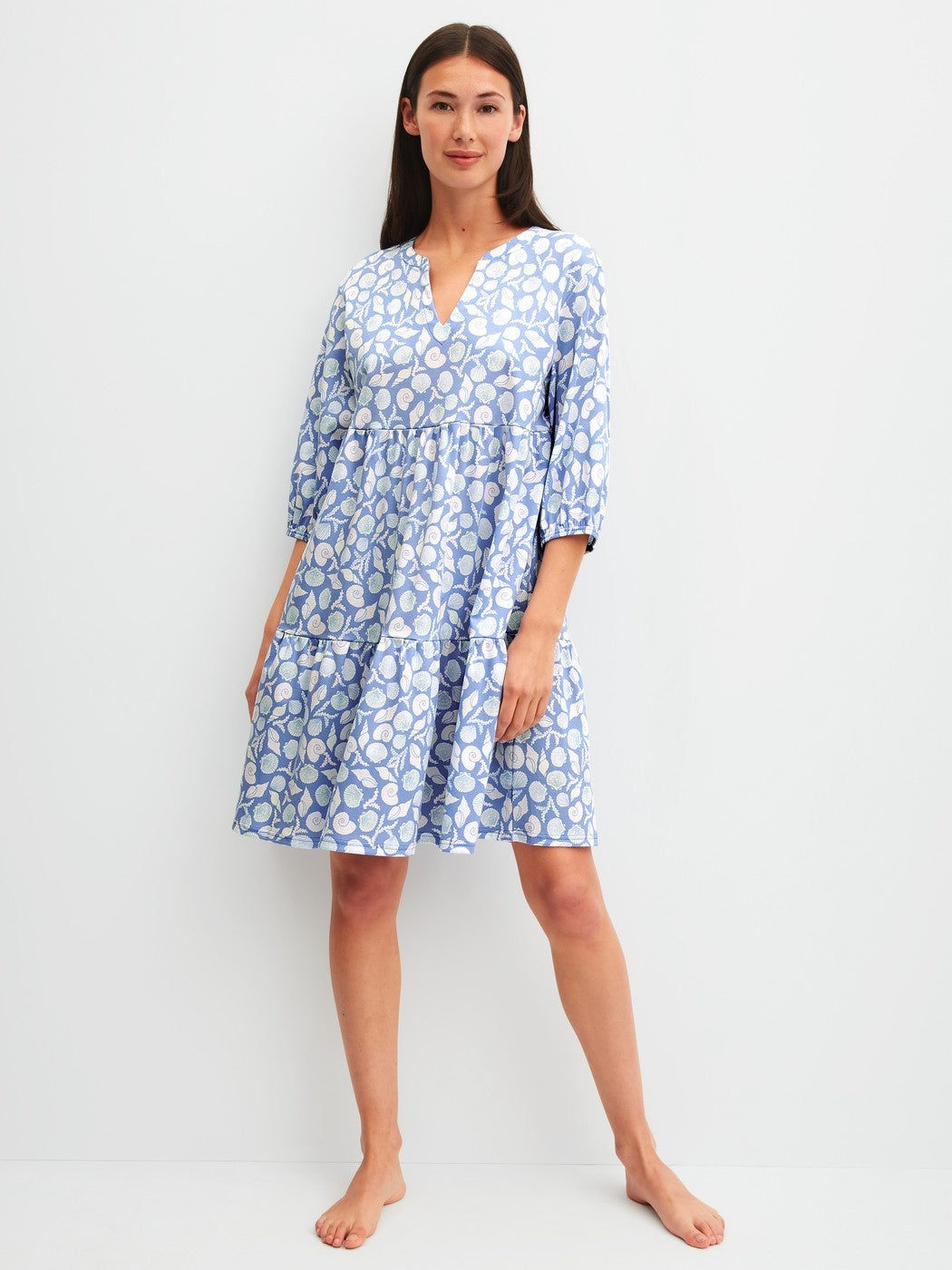 Calida Favourites Ocean Nightdress, length 95 cm