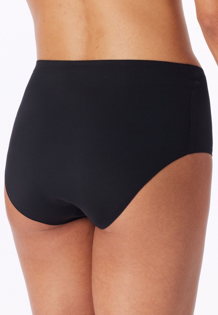 166916-0 Schiesser Maxi-slip Microware nero - Invisible Soft