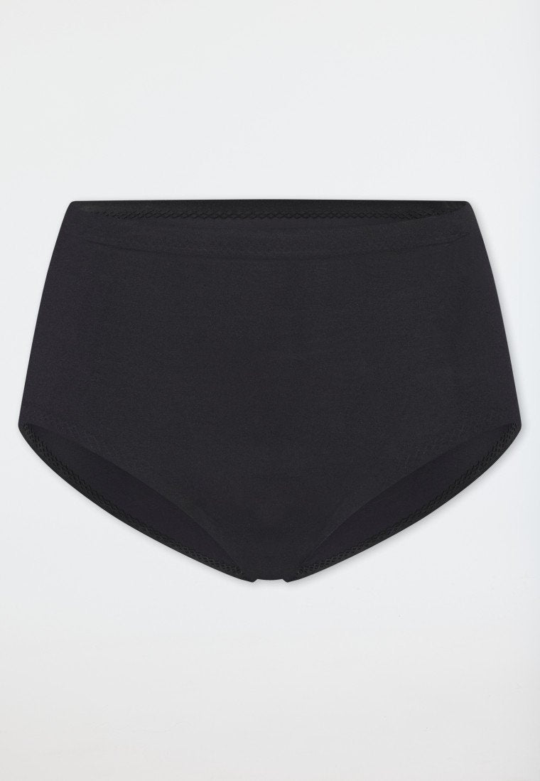 166916-0 Schiesser Maxi-slip Microware nero - Invisible Soft