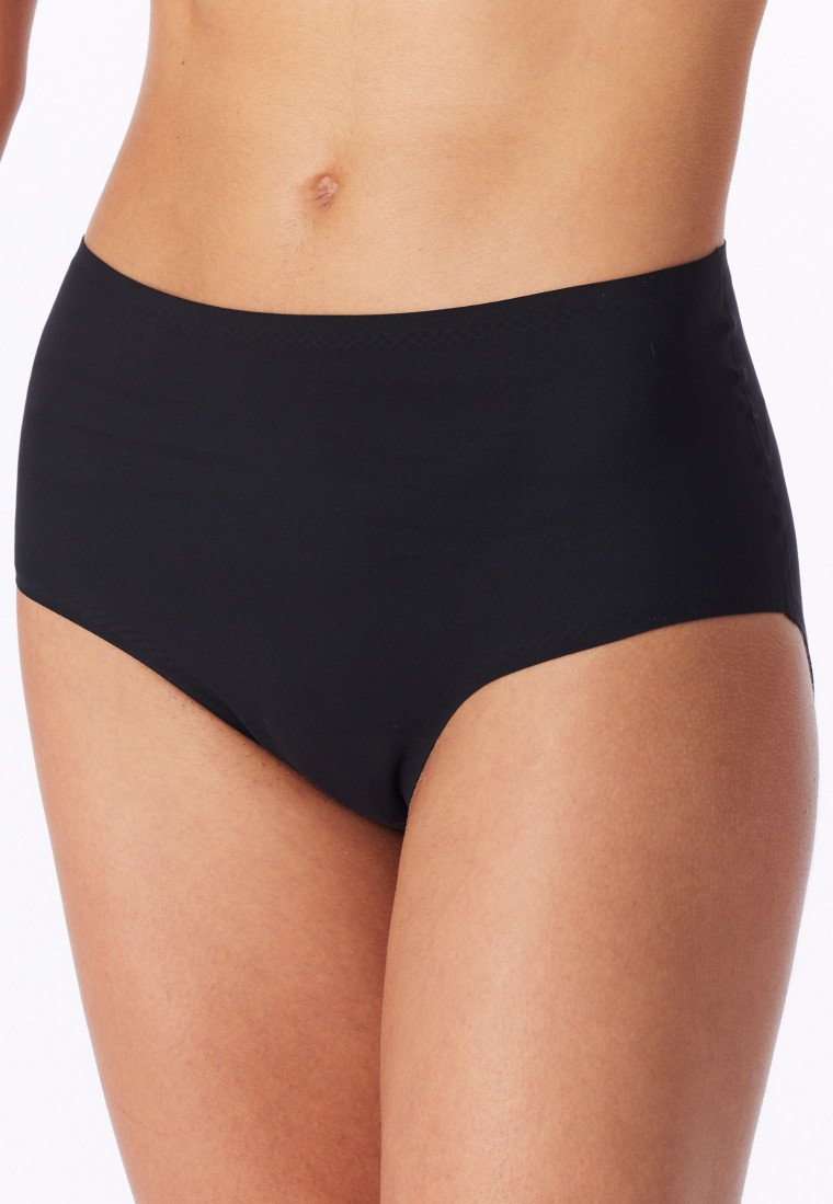 166916-0 Schiesser Maxi-slip Microware nero - Invisible Soft