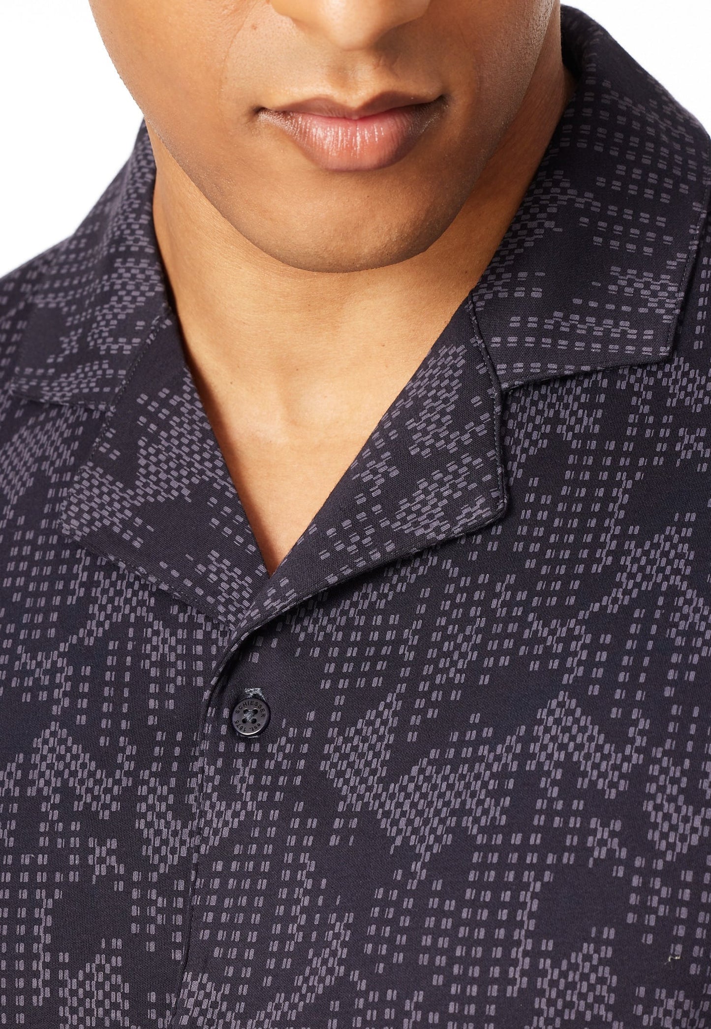 Schiesser Pyjamas long Interlock coal patterned - Fine Interlock