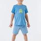 Pyjamas short striped frogs off-white - Natural World
