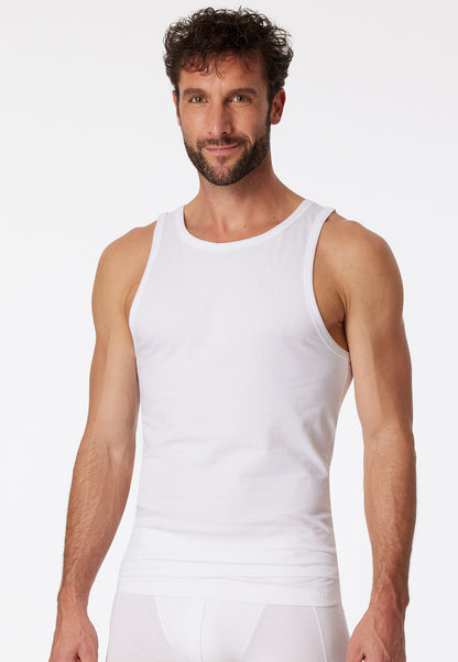 176038-100 Schiesser Undershirts 2-pack organic cotton white - 95/5