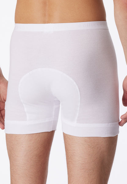 5131-100 Schiesser Underpants, short, with fly, fine rib, white - Original Fine Rib