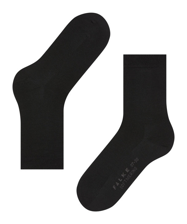 Softmerino Women Socks
with Merino wool
Colour: black