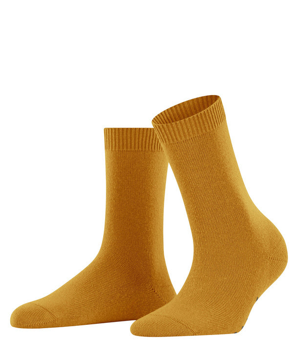 Cosy Wool Femmes Chaussettes avec laine vierge et cachemire Couleur : amber