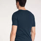 T-Shirt, CLASSIC COTTON 1:1 CALIDA art. 14310 bleu-foncé.