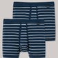 Lot de deux shorts côtelés à rayures bleu foncé - Original Classics