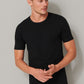 Shirts kurzarm 2er-Pack Organic Cotton Rundhals schwarz - 95/5