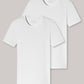 Tee-shirts manches courtes en coton bio, encolure arrondie, blanc - 95/5