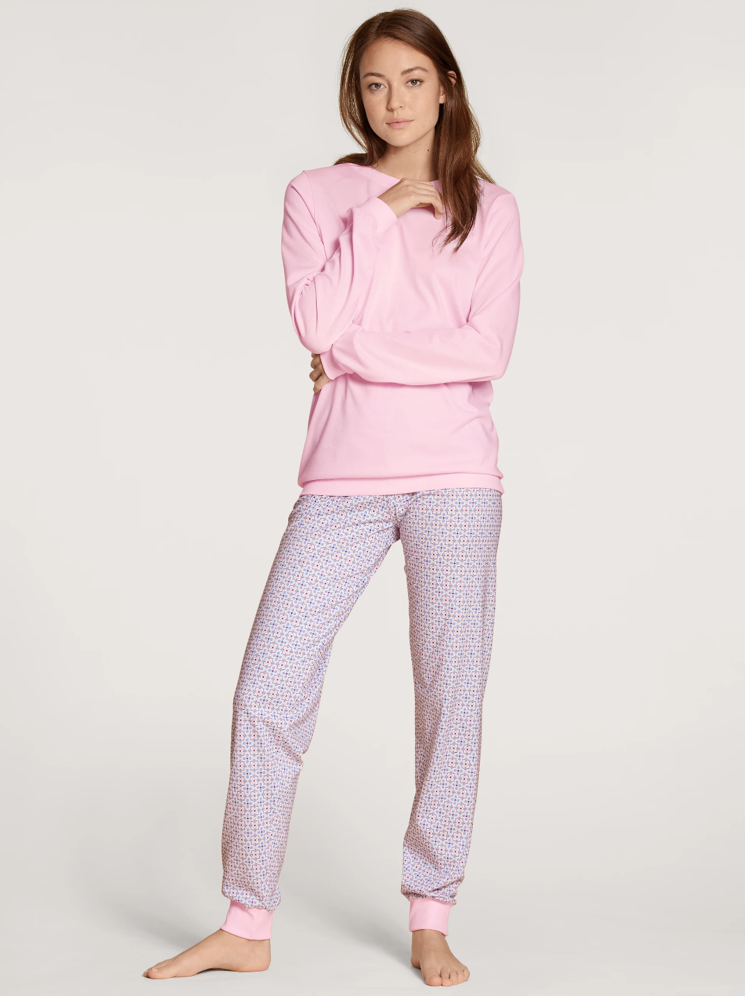 CALIDA LOVELY NIGHTS Pyjama avec bords élastiques