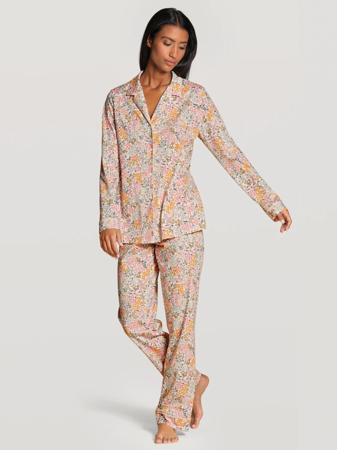 CALIDA NIGHT LOVERS Pyjama boutonné sur toute la longueur