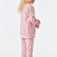 Pyjama long éponge bords-côtes pois patch rose - Prinzessin Lillifee