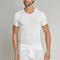 T-Shirt à manches courtes blanc côtelé double - Original Classics