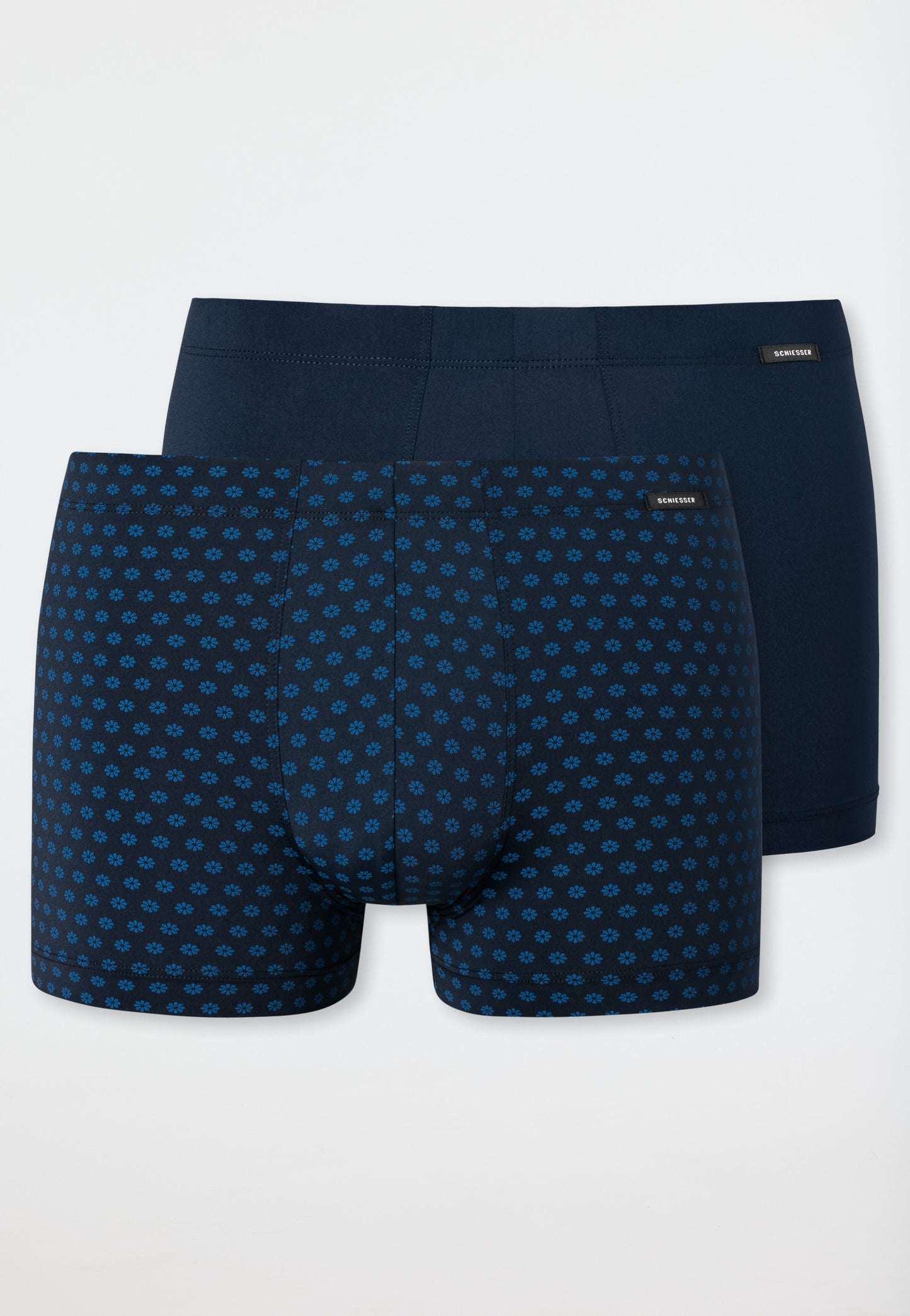 Lot de 2 boxersTactel® uni à motif bleu foncé - selected! premium inspiration