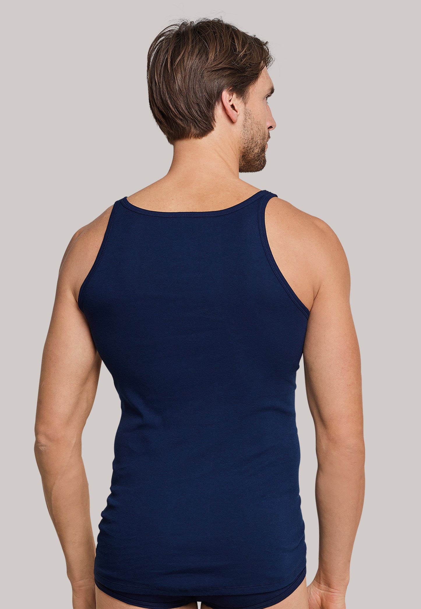 Undershirt fine rib navy blue - Original Fine Rib